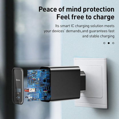 Dual-Schnellladegerät 30W Unterstützung Quick Charge 4.0 3.0 Tragbares USB C PD Ladegerät für Telefone