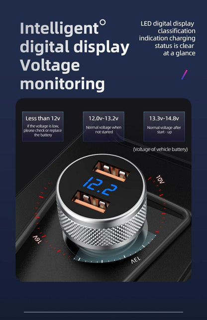 Mini Auto Quick Charge 3.0 USB Ladegerät Handy Ladegerät Tragbares Autoladegerät Schnellladung