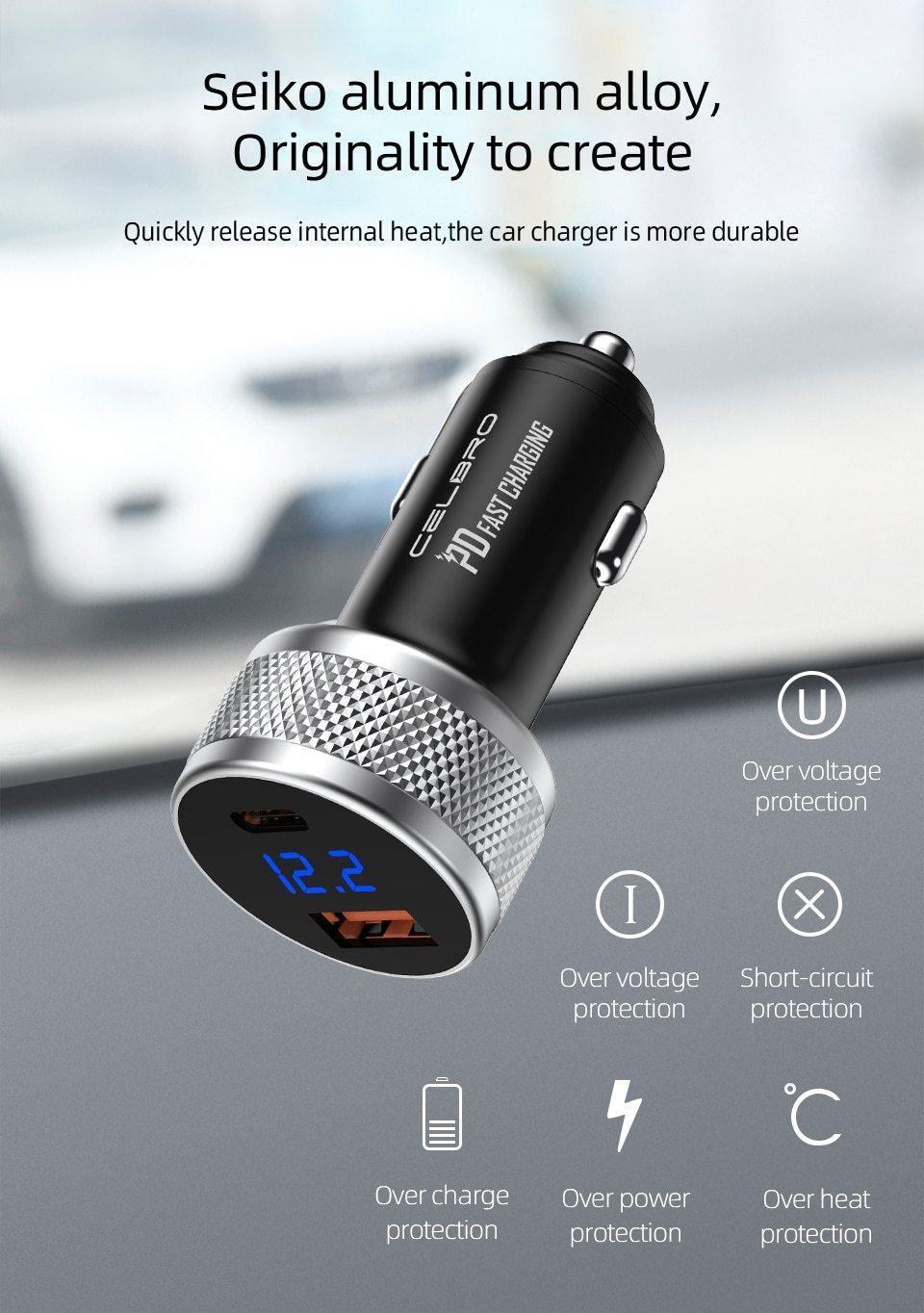 Mini Auto Quick Charge 3.0 USB Ladegerät Handy Ladegerät Tragbares Autoladegerät Schnellladung