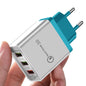 Schnelles modernes USB-Ladegerät Quick Charge 3.0 Tragbares Netzteil Leistungsstarkes Ladegerät für Mobiltelefone