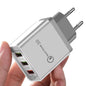 Schnelles modernes USB-Ladegerät Quick Charge 3.0 Tragbares Netzteil Leistungsstarkes Ladegerät für Mobiltelefone
