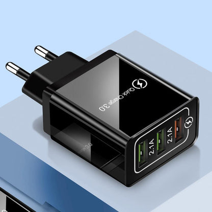 Schnelles modernes USB-Ladegerät Quick Charge 3.0 Tragbares Netzteil Leistungsstarkes Ladegerät für Mobiltelefone
