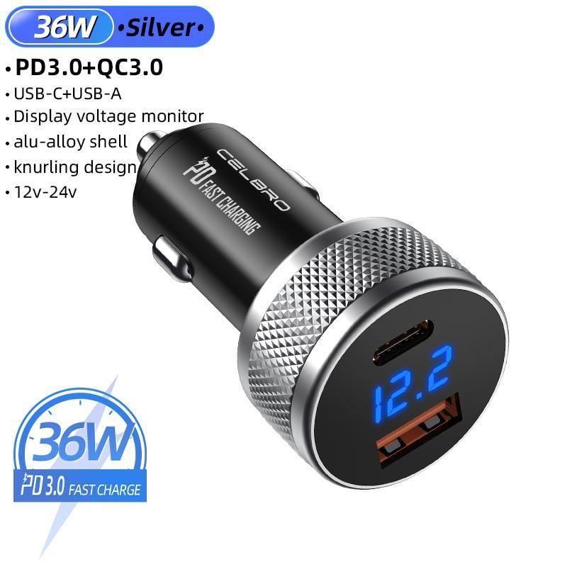 Mini Auto Quick Charge 3.0 USB Ladegerät Handy Ladegerät Tragbares Autoladegerät Schnellladung