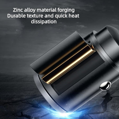 Dual-Port Schnellladegerät fürs Auto | PD 3.0 + QC 3.0 | 30W Ausgangsleistung | Ultrakompaktes Design